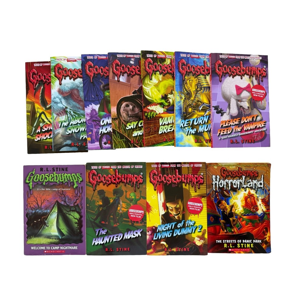 Goosebumps Set of 11 Paperback Books First Editions & Newer